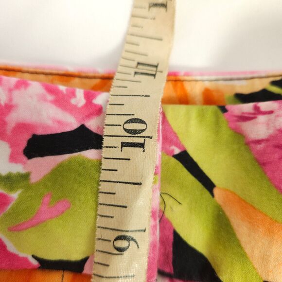 Talbots Collection Womens Size 10 32x27 Floral Flower Cotton Blend Stretch Pants - Picture 6 of 7